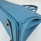 Birkin25 バーキン25 Blue jean ブルージーン　PHW シルバー金具　Stamp-K K刻