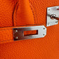 Birkin25 バーキン25 Orangeminium オレンジミニウム PHW シルバー金具 B刻