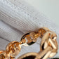 Double chaine d'Andre Enchainee GM #53 シェーヌダンクル アンシェーヌ ダブルリング RGHW ローズゴールド金具　GM 53   13号 幅: 1.43 cm