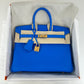 Birkin25 バーキン25 Blue hydra ブルーイドラ GHW ゴールド金具 Stamp-W W刻印 Togo トゴ