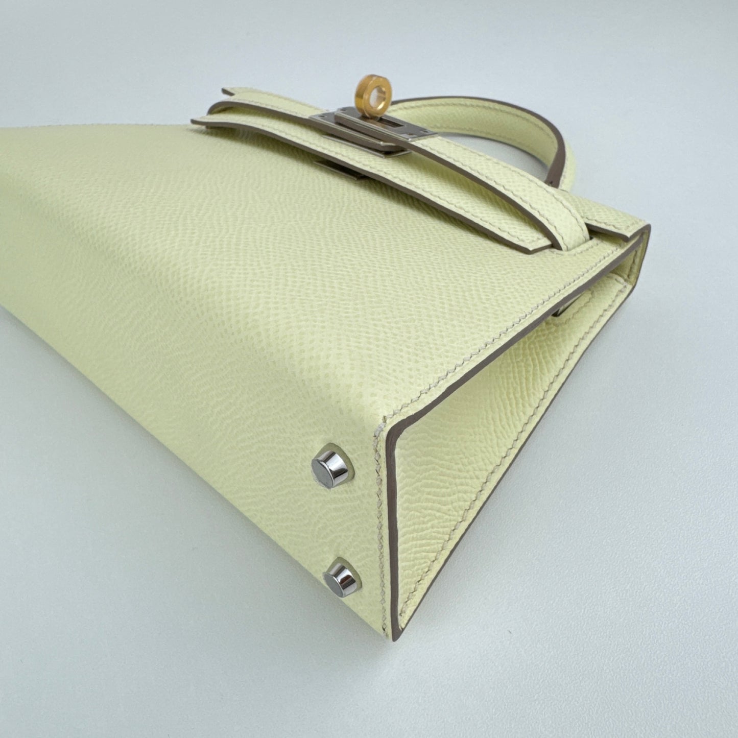 Mini kelly Jaune milton ジョーヌミルトン Epsom エプソン EHW エレクトラム金具 Stamp-W W刻