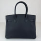 Birkin30 バーキン30 Stamp-W W刻印 Togo トゴ Black ブラック PHW シルバー金具