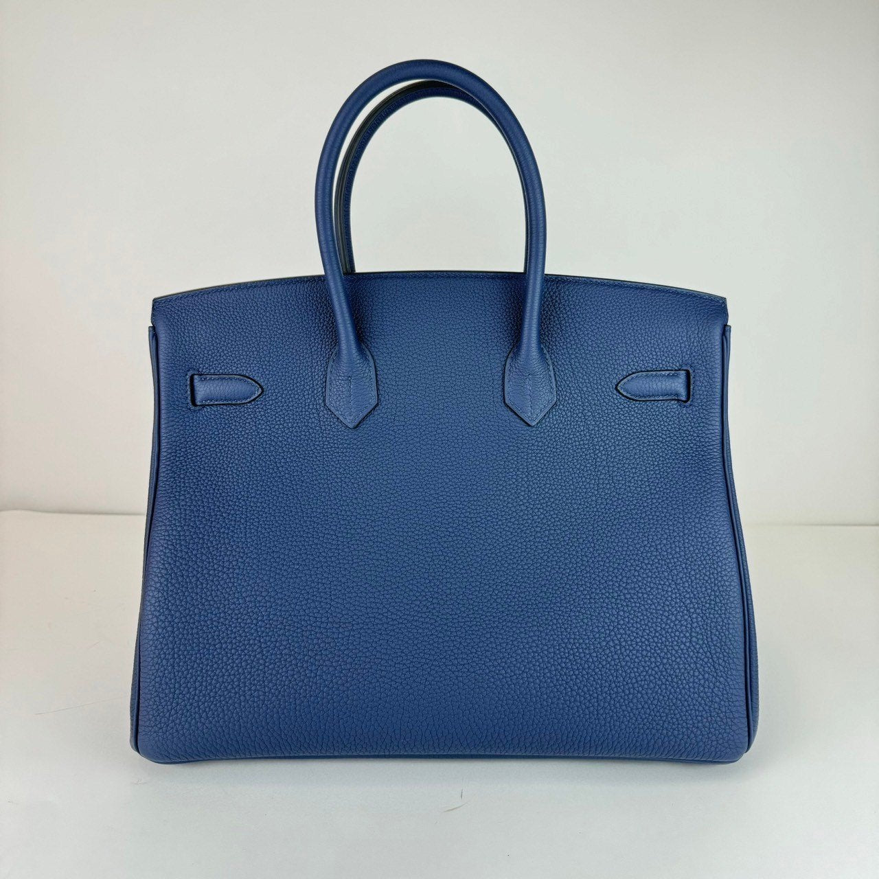 HERMES エルメス Birkin35 バーキン35 Blue de presse ブルードプリュス PHW シルバー金具 Togo トゴ Stamp-B B刻印