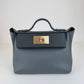 Van quatre mini ヴァンキャトルミニ Stamp-K K刻印 Evercolor/Swift エバーカラー/スイフト Gris meyer/Black グリメイヤー/ブラック PMBHW シャンパンゴールド金具