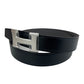 Ceinture H boucleArgent Cuir seul de ceinture H #95Black/Etain Hベルトバックル リバーシブルベルトレザー ボックスカーフ 135/ヴォー・トーゴ Black ブラック/Etain エタン
