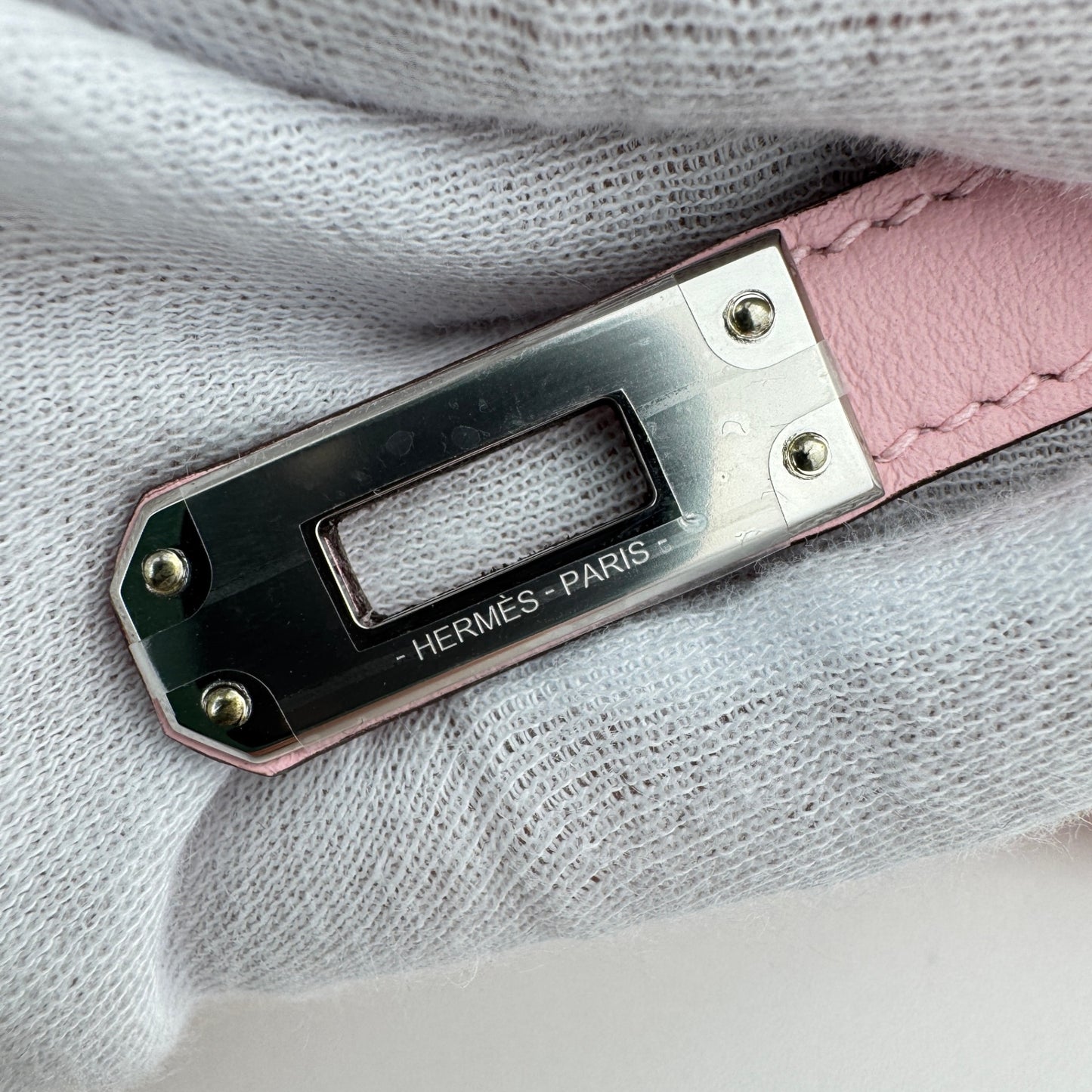 Pochette kelly ポシェットケリー Rose sakura ローズサクラ PHW シルバー金具 Stamp-K K刻印 Swift スイフト