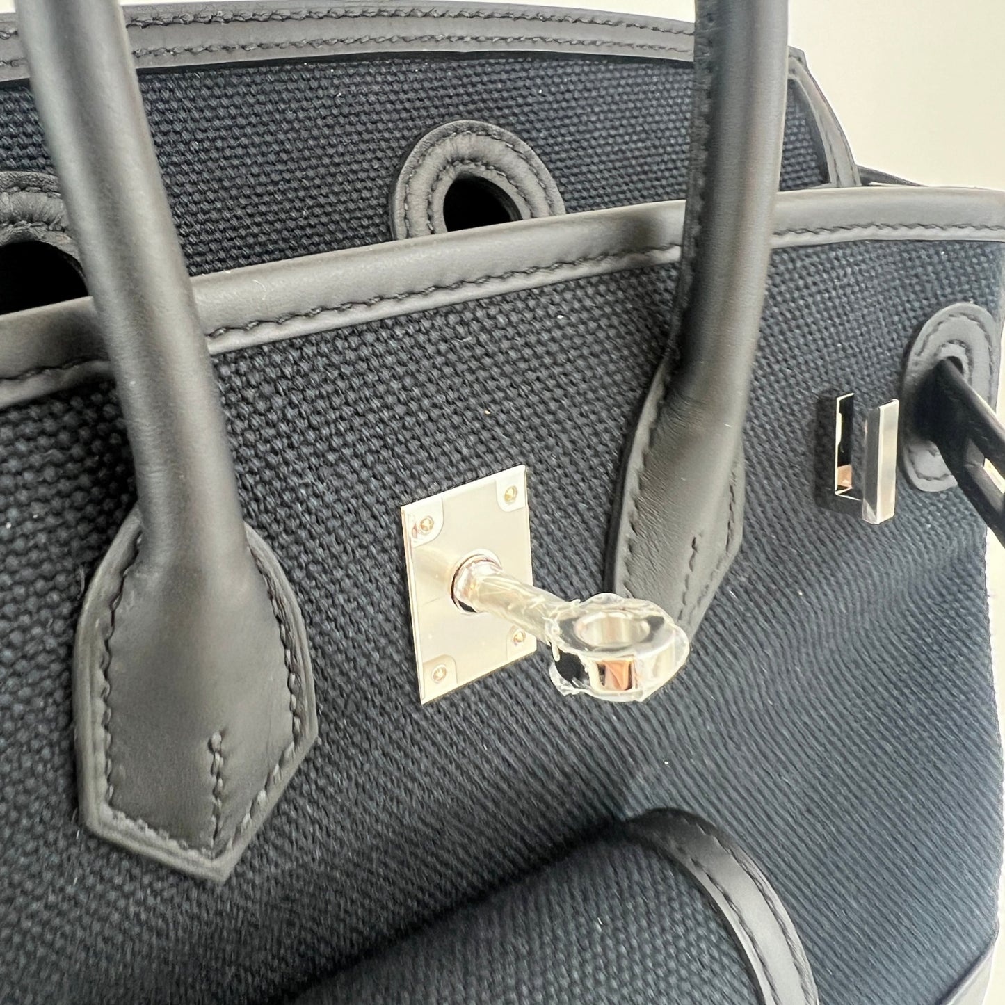 Birkin25 cargo バーキン25カーゴ Black ブラック  PHW シルバー金具 Toile goelan/Swift トワルゴエラン/スイフト Stamp-K K刻印