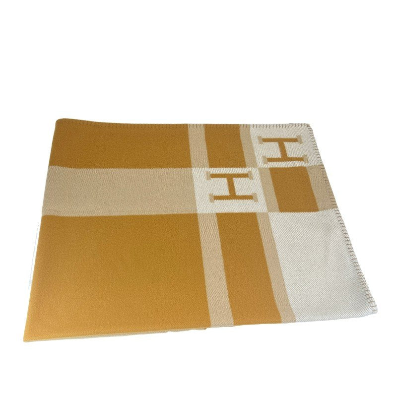 Plaid jacquard avalon bayadere プレード ジャカード ブレ カシミア ブランケット