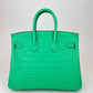 Birkin25 バーキン25 Vert comic ヴェールコミック  PHW シルバー金具 Stamp-B B刻印