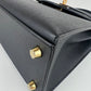 Kelly25 ケリー25 Black ブラック  GHW ゴールド金具 Epsom エプソン Stamp-W W刻印
