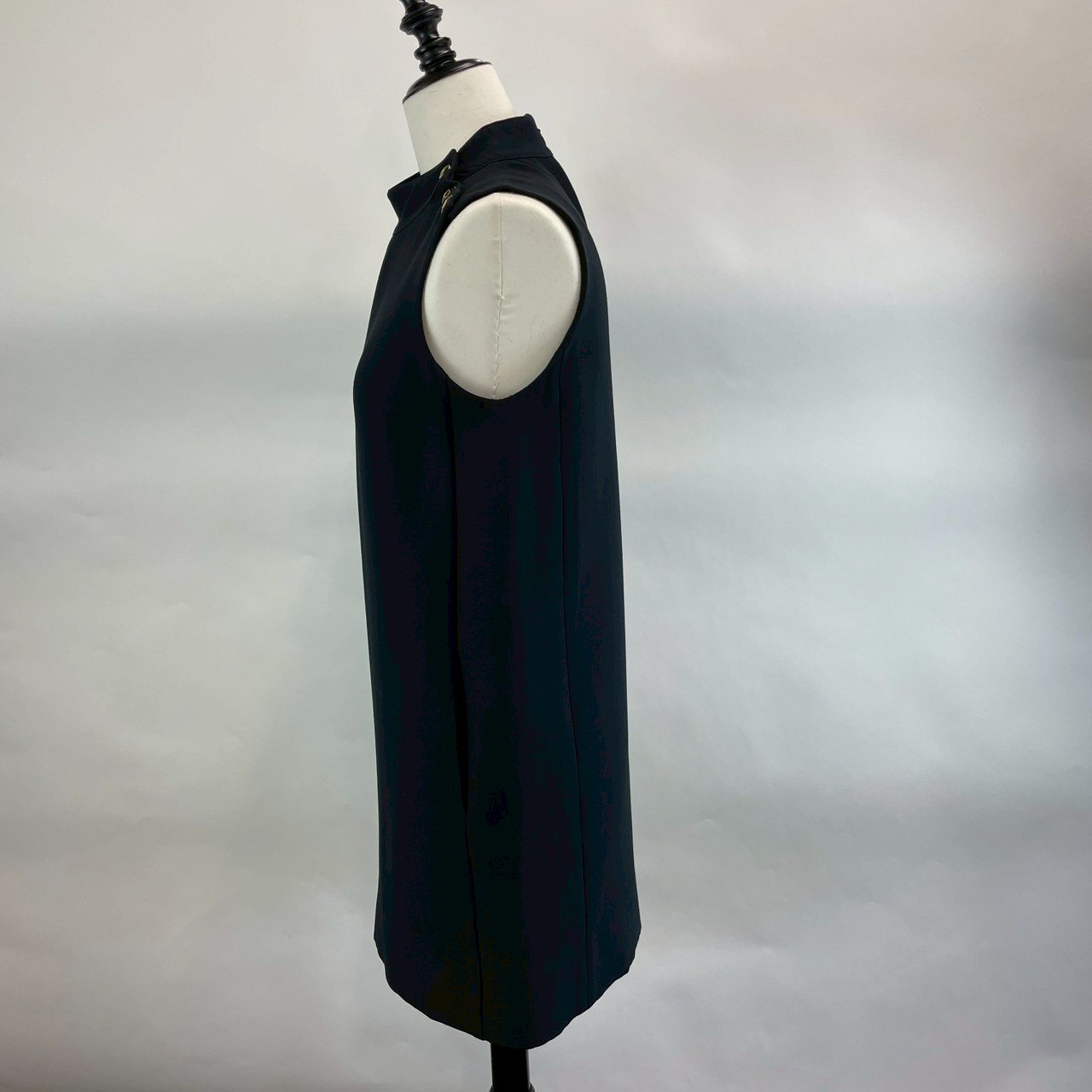 ワンピース 111R17A1166 ブラック ウール77% シルク23% サイズ34