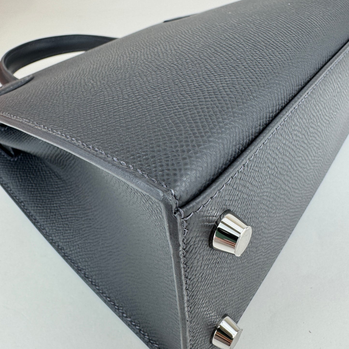 Kelly25 casaque etoilee  ケリー25 カザック エトワール Ardoise/Black/Vert peppermint　  アルドワーズ/ブラック/ヴェールペパーミント  PHW シルバー金具 Epsom/Tadelakt/Chevre  エプソン/タデラクト/シェーブル    Stamp-W W刻印