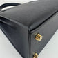 Kelly25 ケリー25 Black ブラック  GHW ゴールド金具 Epsom エプソン Stamp-W W刻印