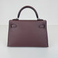Hermès エルメス Mini kelly ミニケリー Stamp-W W刻印  Epsom エプソン Rouge sellier ルージュセリエ EHW エレクトラム金具