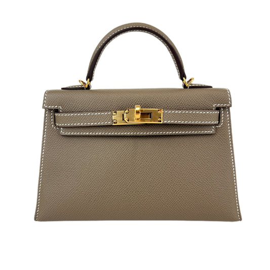 Mini kelly ミニケリー Etoupe エトープ GHW ゴールド金具 Stamp-K K刻印 Epsom エプソン