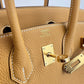 Birkin25 バーキン25 Stamp-W W刻印  Togo トゴ Natural sable ナチュラルサブレ GHW ゴールド金具