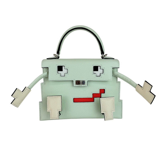 Kelly doll pict ケリードールピクト Vert Fizz ヴェールフェズ Epsom エプソン PHW シルバー金具 Stamp-B B刻