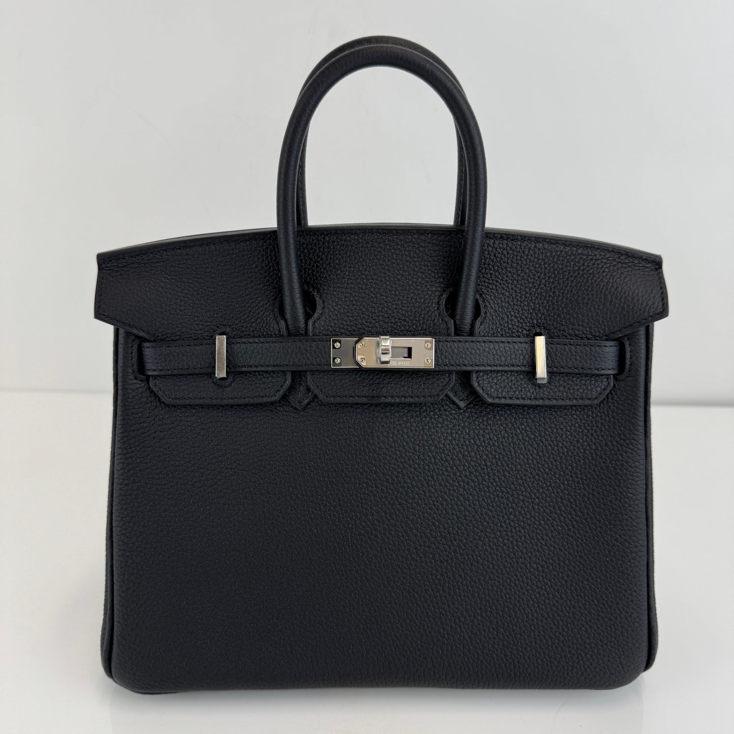 Birkin25 バーキン25 Black ブラック PHW シルバー金具 Stamp-K K刻