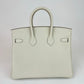 Birkin25 バーキン25 Craie クレ Togo トゴ PHW シルバー金具 Stamp-W W刻 レディースバッグ ハンドバッグ