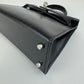 Mini kelly ミニケリー Black ブラック シルバー金具 Box calf ボックスカーフ Stamp-B B刻印