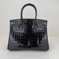 Birkin30 バーキン30 Black ブラック  GHW ゴールド金具 Shiny crocodile シャイニークロコダイル Stamp-Y Y刻印