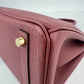 Birkin25 バーキン25 Rouge H ルージュアッシュ YG金具 Stamp-K K刻印 Togo トゴ