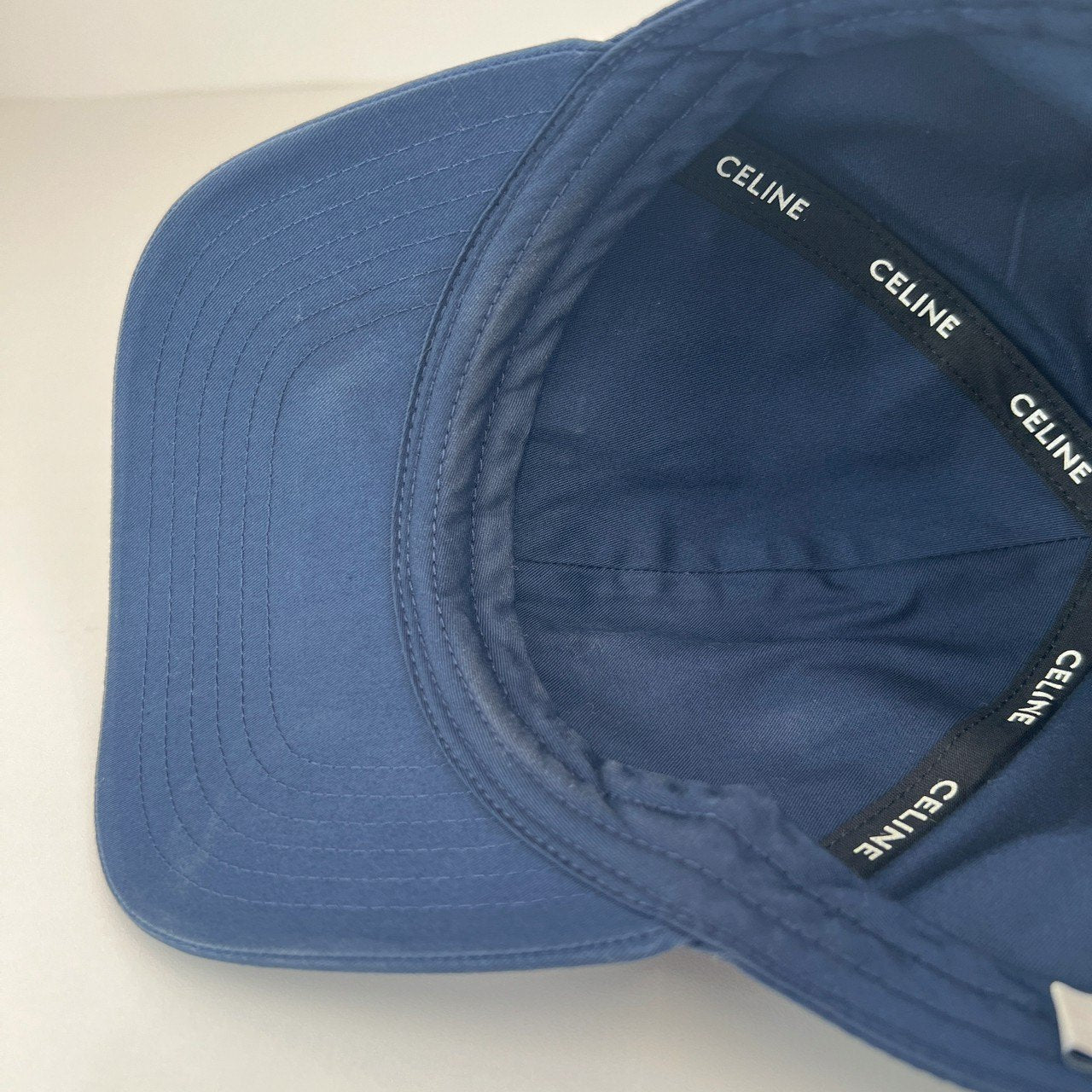 CELINE セリーヌ ベースボールキャップ 綿100％ ネイビー