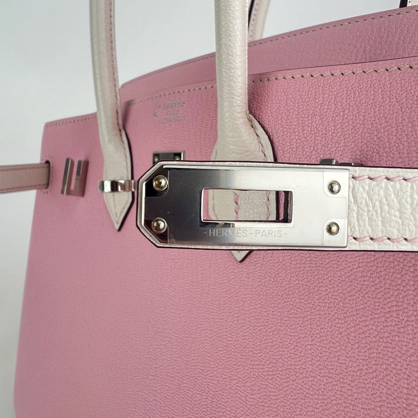 Birkin25 PO バーキン25パーソナルオーダー Rose sakura/Nata ローズサクラ/ナタ  PHW シルバー金具 Chevre シェーブル Stamp-B B刻印