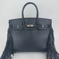 Birkin35 anate バーキン35アナーテ Stamp-W W刻印 Evergrain エヴァーグレイン Black ブラック PHW シルバー金具
