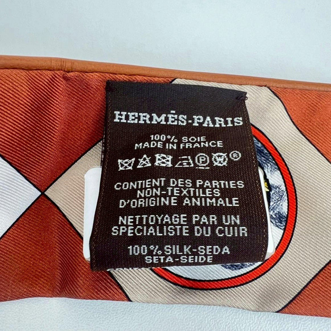 Twilly ツイリー　コリエ・エ・シアン マルチカラー　ブラウン 絹 100%