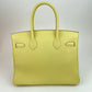 Birkin30 バーキン30 Jaune poussin ジョーヌプッサン Togo トゴ PHW シルバー金具 B刻 ハンドバッグ レディースバッグ