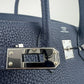 Birkin25 バーキン25 Blue nuit ブルーニュイ PHW SV金具 Y刻 Togo トゴ