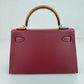 Mini kelly tricolor ミニケリートリコロール Rouge H ルージュH PHW シルバー金具 Stamp-K K刻