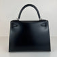 Hermès エルメス Kelly28 ケリー28 Stamp-W W刻印  Boxcalf ボックスカーフ Black ブラック PHW シルバー金具