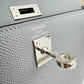 Hermès エルメス Kelly25 ケリー25 Stamp-K K刻印 Epsom エプソン Gris pantian グリパンタン PHW シルバー金具