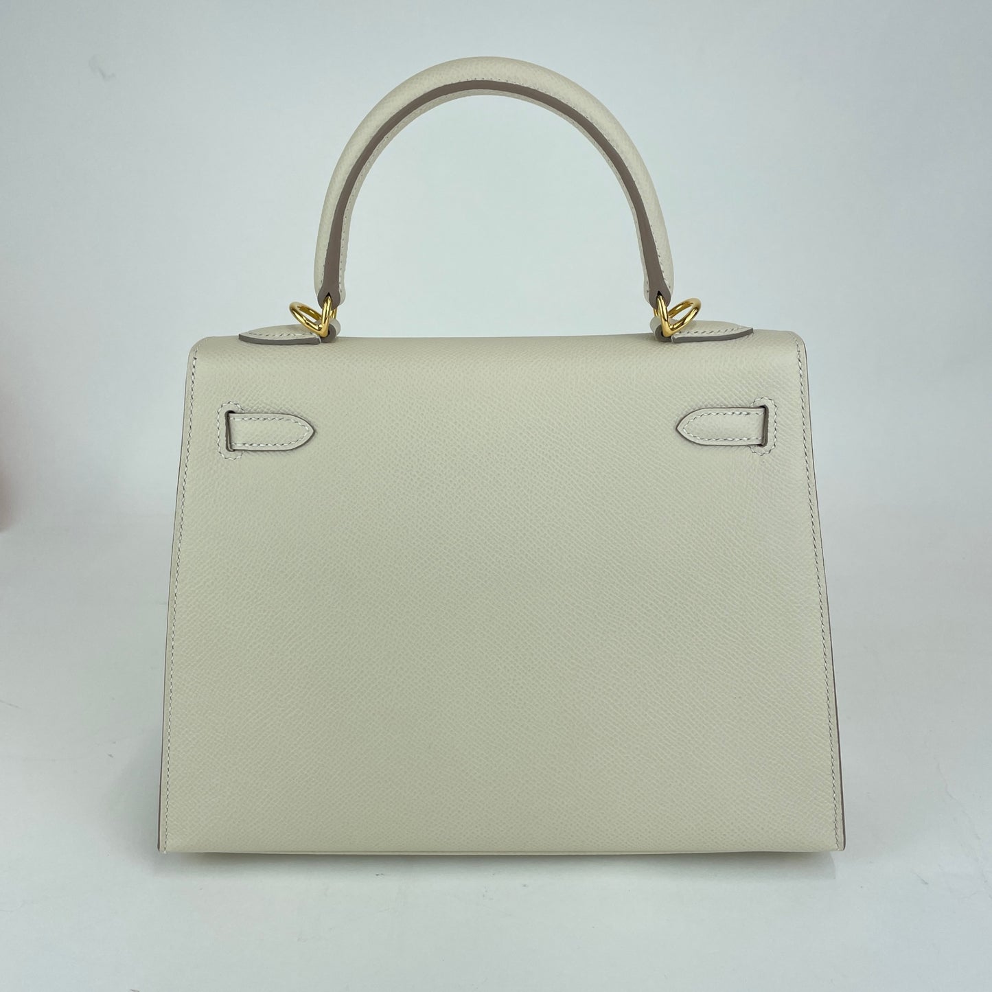 Kelly25 Sellier ケリー25セリエ Craie クレ  GHW ゴールド金具 Epsom エプソン Stamp-W W刻印