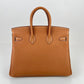 Birkin25 Verso バーキン25 ヴェルソ　Gold Graphite ゴールド グラファイト PMBHW シャンパンゴールド金具 Togo トゴ Stamp-W W刻