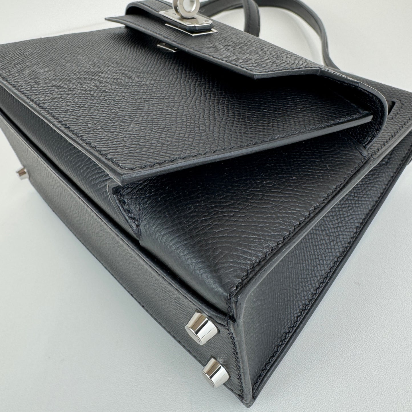 Kelly20 disrder ケリー20 無秩序 Black ブラック Epsom エプソン PHW シルバー金具 Stamp-W W刻印