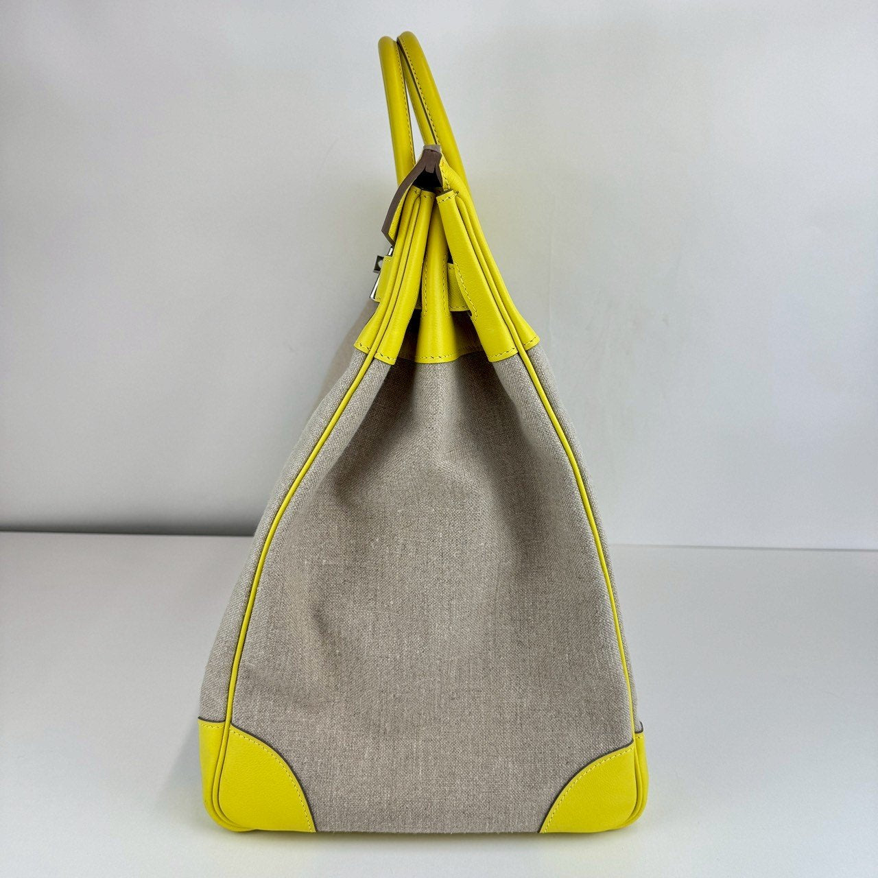 Haut a courries 40 Combi オータクロア40コンビ　Yellow イエロー　PHW シルバー金具　Stamp-D D刻印