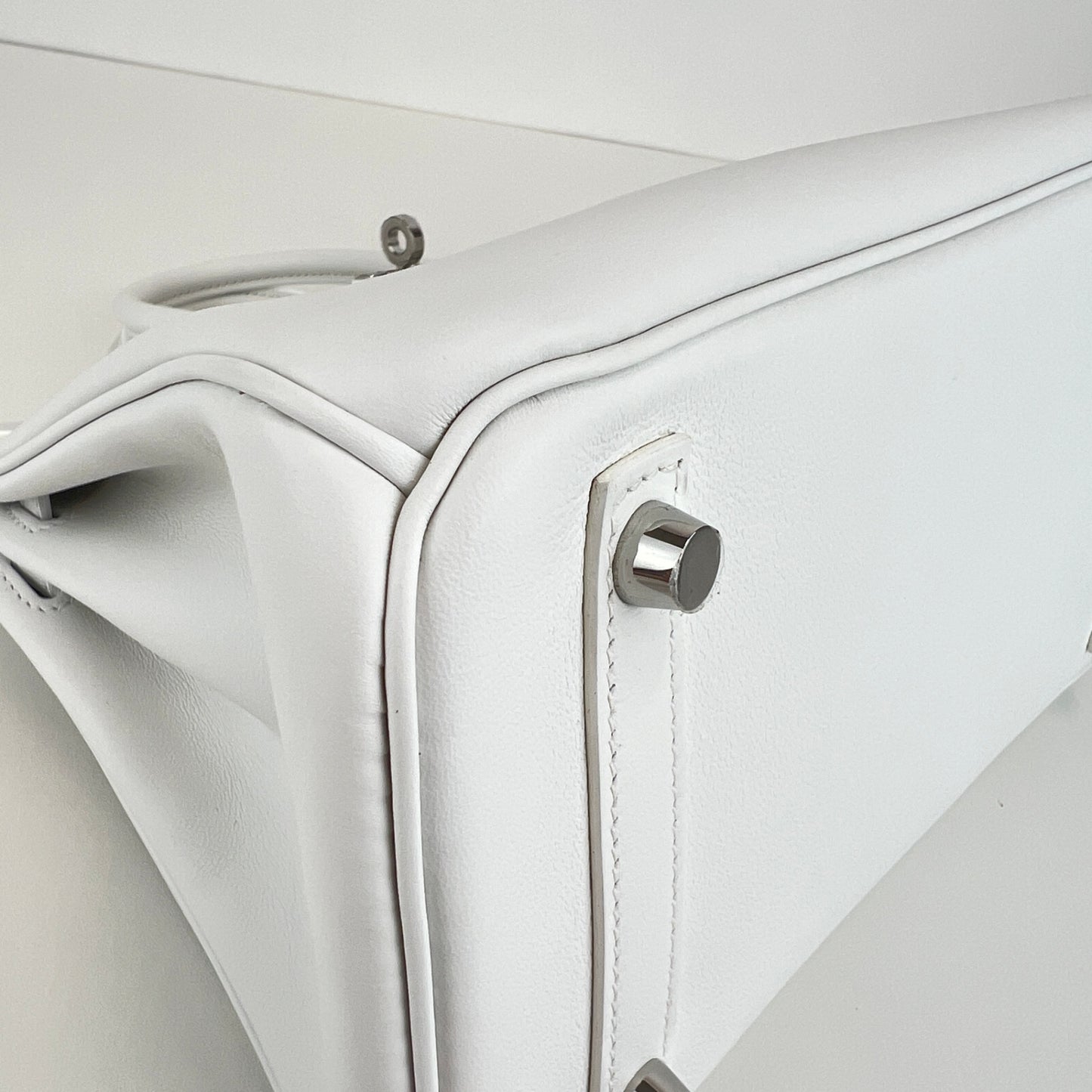 Birkin25 バーキン25 New white ニューホワイト Swift スイフト PHW シルバー金具 Stamp-W W刻印