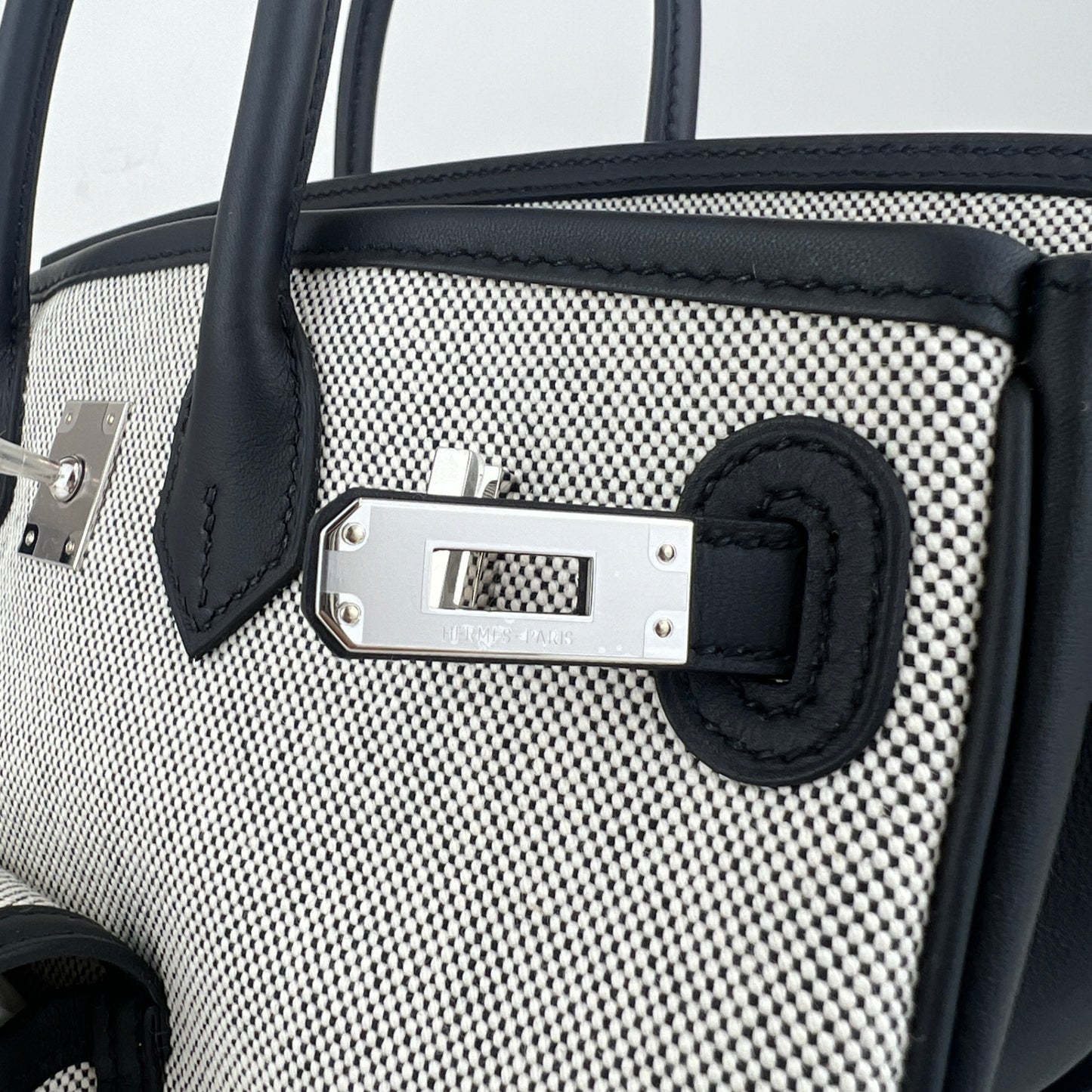 Birkin25 cargo バーキン25 カーゴ Black ブラック Toile goelan/Swift トワルゴエラン/スイフト PHW シルバー金具 Stamp-K K刻印