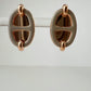 Hermès エルメス Boucles d'oreilles Mini Maillon ミニ マイヨン H100052FO ラッカーメタル Marron grace / Rosegold ：マロングラッセ / ローズゴールド