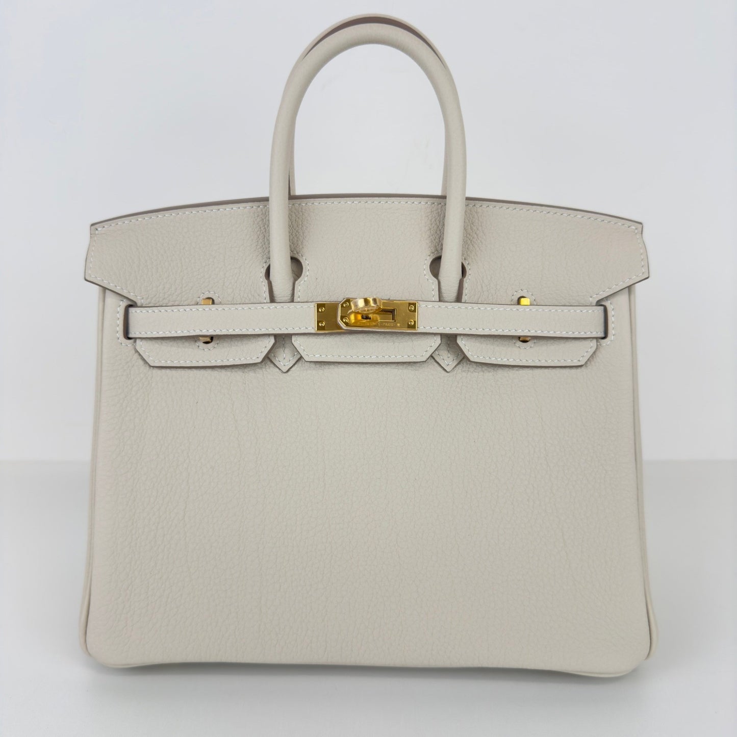Birkin25 バーキン25 Stamp-W W刻印 Togo トゴ Craie クレ GHW ゴールド金具