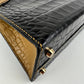 Mini kelly SO ミニケリー スペシャルオーダー Black/Kraft ブラック/クラフト crocodile クロコダイル PMBHW シャンパンゴールド金具 Stamp-B B刻印