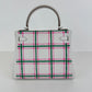 Kelly25 tartan light ケリー25 タータンライト Gris pale/Bubblegum/Vert moyen グリペール/バブルガム/ヴェールモワイヤン Swift スイフト PHW シルバー金具 Stamp-K K刻印