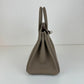 Birkin25 バーキン25 Etoupe エトープ PHW シルバー金具 Stamp-K K刻印 Togo トゴ ハンドバッグ