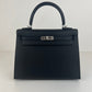 Hermès エルメス Kelly25 ケリー25 Stamp-K K刻印 Epsom エプソン Black ブラック PHW シルバー金具