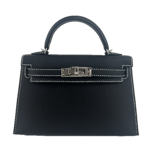 Mini kelly HSS ミニケリーHSS Black ブラック PHW シルバー金具 Stamp-K  K刻印