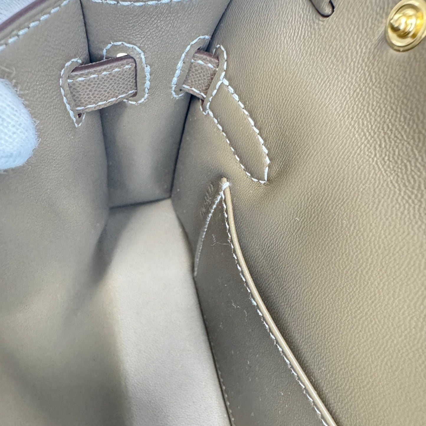 Kelly elan ケリーエラン Madame マダム Etoupe エトープ GHW ゴールド金具 Stamp-K K刻印