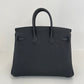 Birkin25 バーキン25 Black ブラック  PHW シルバー金具 Togo トゴ Stamp-K K刻印